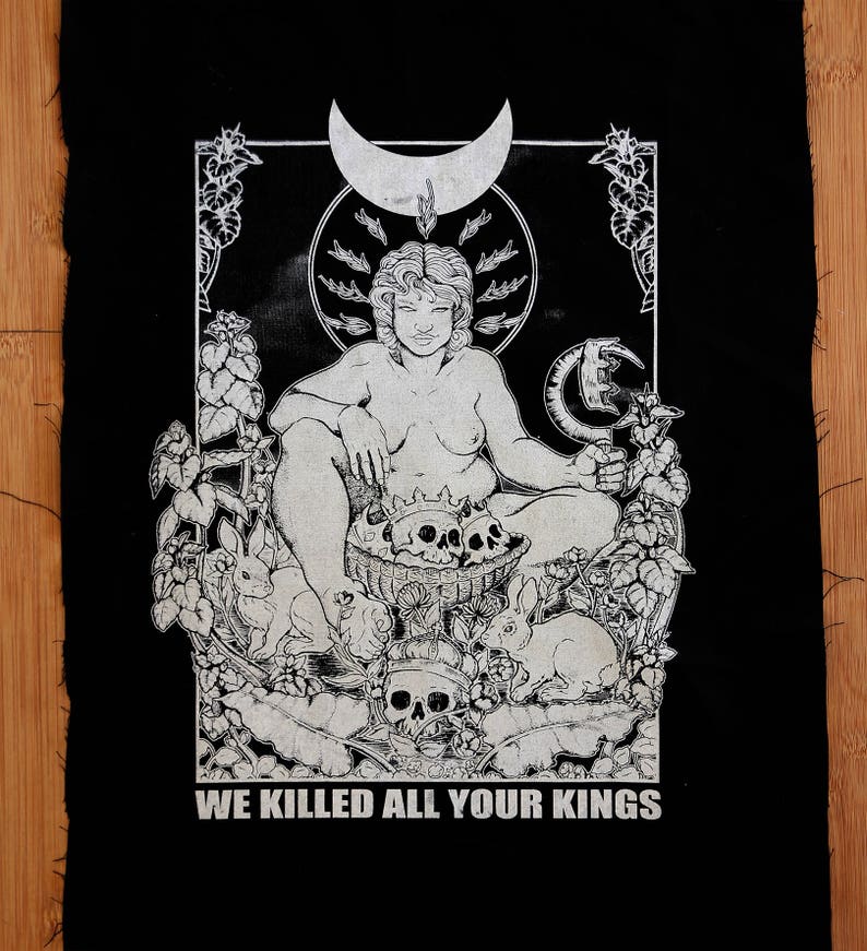 We Killed All Your Kings Patches Black or Linen image 2