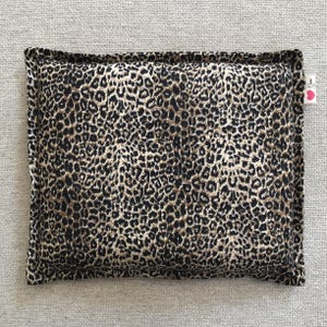 Bolsa de maíz mediana, estampado de leopardo, bolsa de maíz mediana, calor, bolsa de maíz para microondas, terapia de calor, regalo de spa, calor portátil, bolsa de maíz sin aroma, regalo para mamá