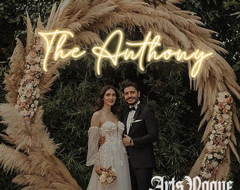 Wedding Neon Signs, Wedding Last Name Signs,Custom Engagement Decor,Neon Sign Custom Wedding Personalized Gifts,Custom Neon Sign For Wedding