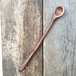 Handmade Long Handled Walnut Stir Spoon