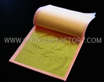 Hojas de oro sueltas de 23 quilates -- Para spa, tratamientos faciales, maquillaje, decoración de uñas, belleza, etc.