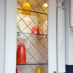 Unique Custom Made Kitchen Cabinet Glass Inserts - Apollo