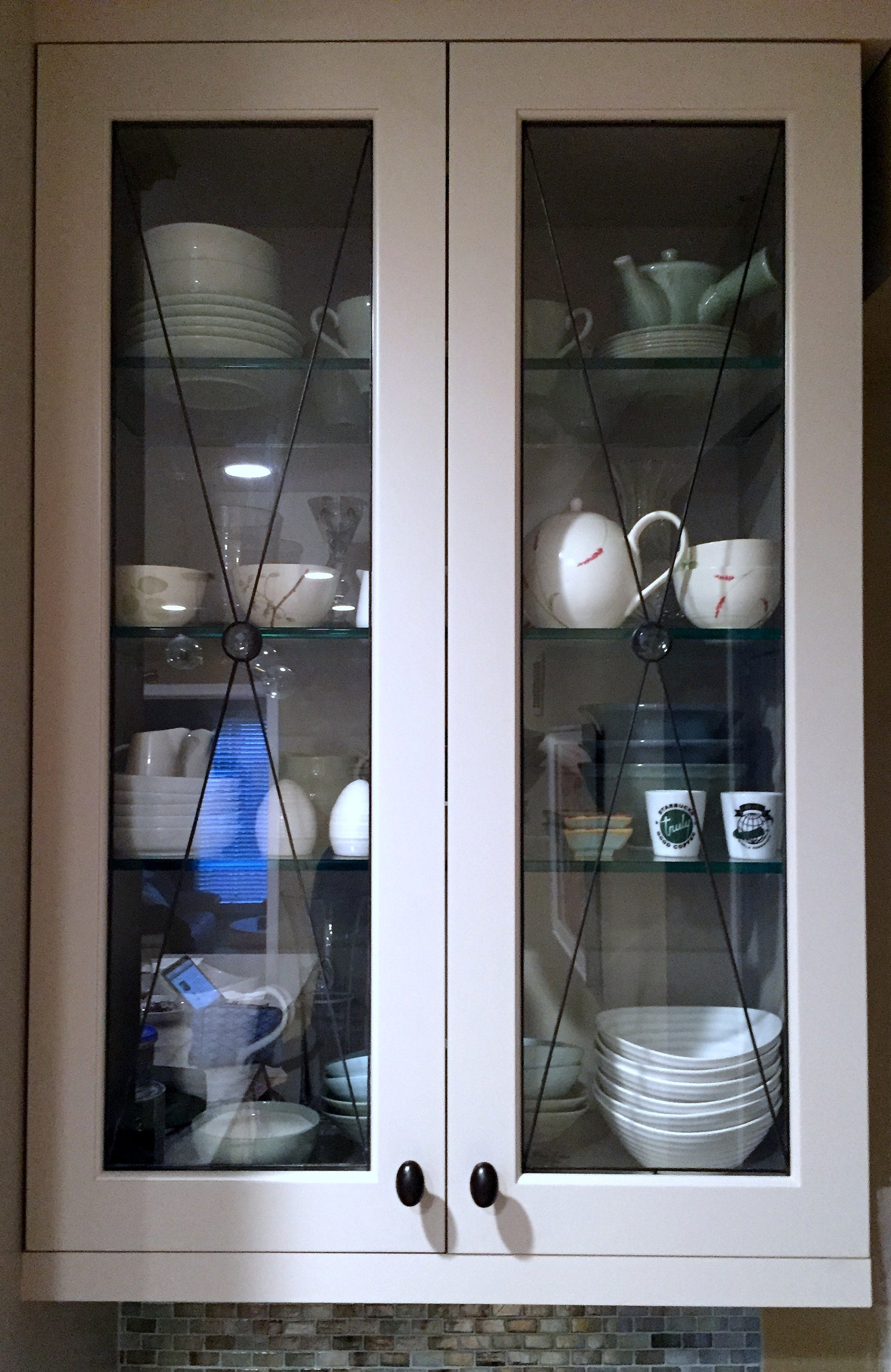 Unique Custom Made Kitchen Glass Inserts Chester Etsy