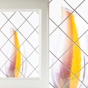 Unique Custom Made Kitchen Cabinet Glass Inserts - Apollo small size