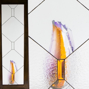 Unique Custom Made Kitchen Cabinet Glass Inserts - Astoria