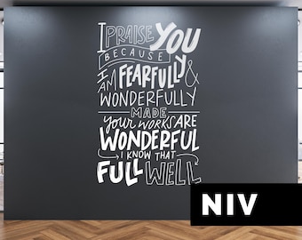 Psalm 139:18 Wall Decal | Fearfully and Wonderfully Made