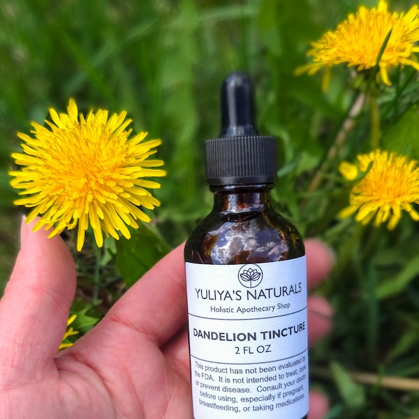 Organic Dandelion Plant Tincture - 2 oz