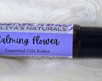 Rouleau calmant aux huiles essentielles de fleurs - 10 ml - UN CADEAU MERVEILLEUX !