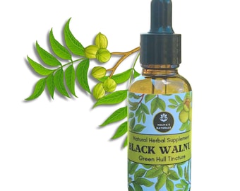 Black Walnut Extract - Tincture from fresh Green Hull | Natural Herbal Supplement
