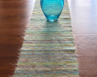 Table runner, multicolored, cotton and mixed fibers