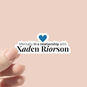 Fourth Wing Themed Sticker Xaden Riorson Romantasy Bookish Gift