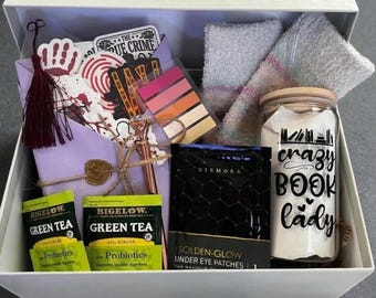 True Crime Mystery Book Box: Blind Date with a Book, Stickers & Cozy Socks