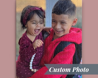 Personalized Photo Jigsaw Puzzle: Custom Family Keepsake with Storage Box