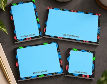 Dark Romance Sticky Notes Spicy Reader Post It Notes Bookish Notepad No Safe Words Memo Pad Masked Man Thriller Reader Gift