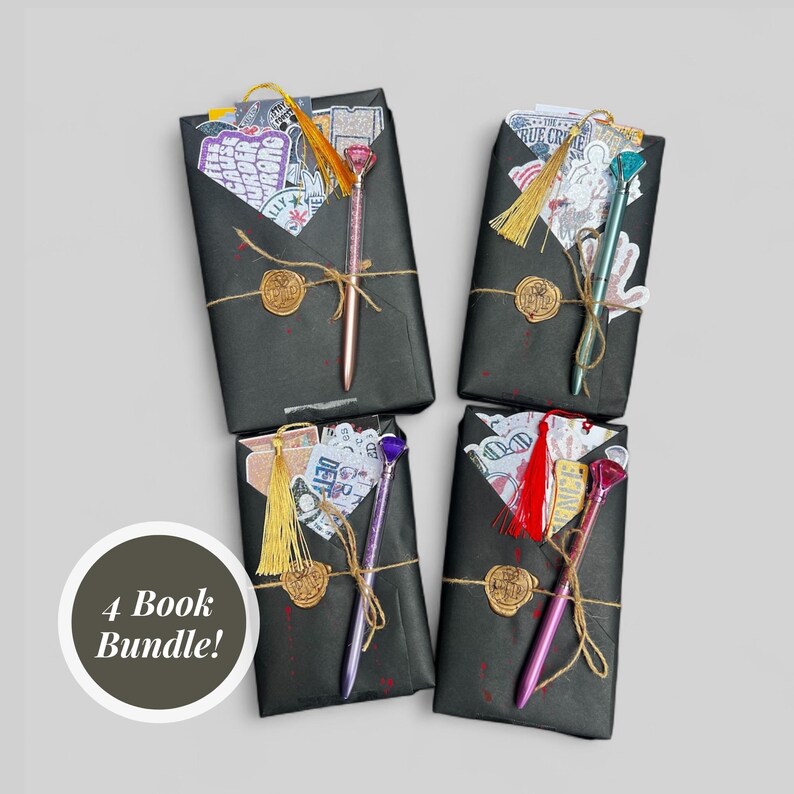 Blind Date With a Book Bundle 4 Mystery Books Gift for Reader Wrapped ...