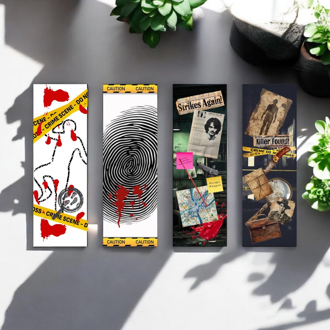 Instant Download True Crime Bookmarks Printable True Crime Lover Gifts