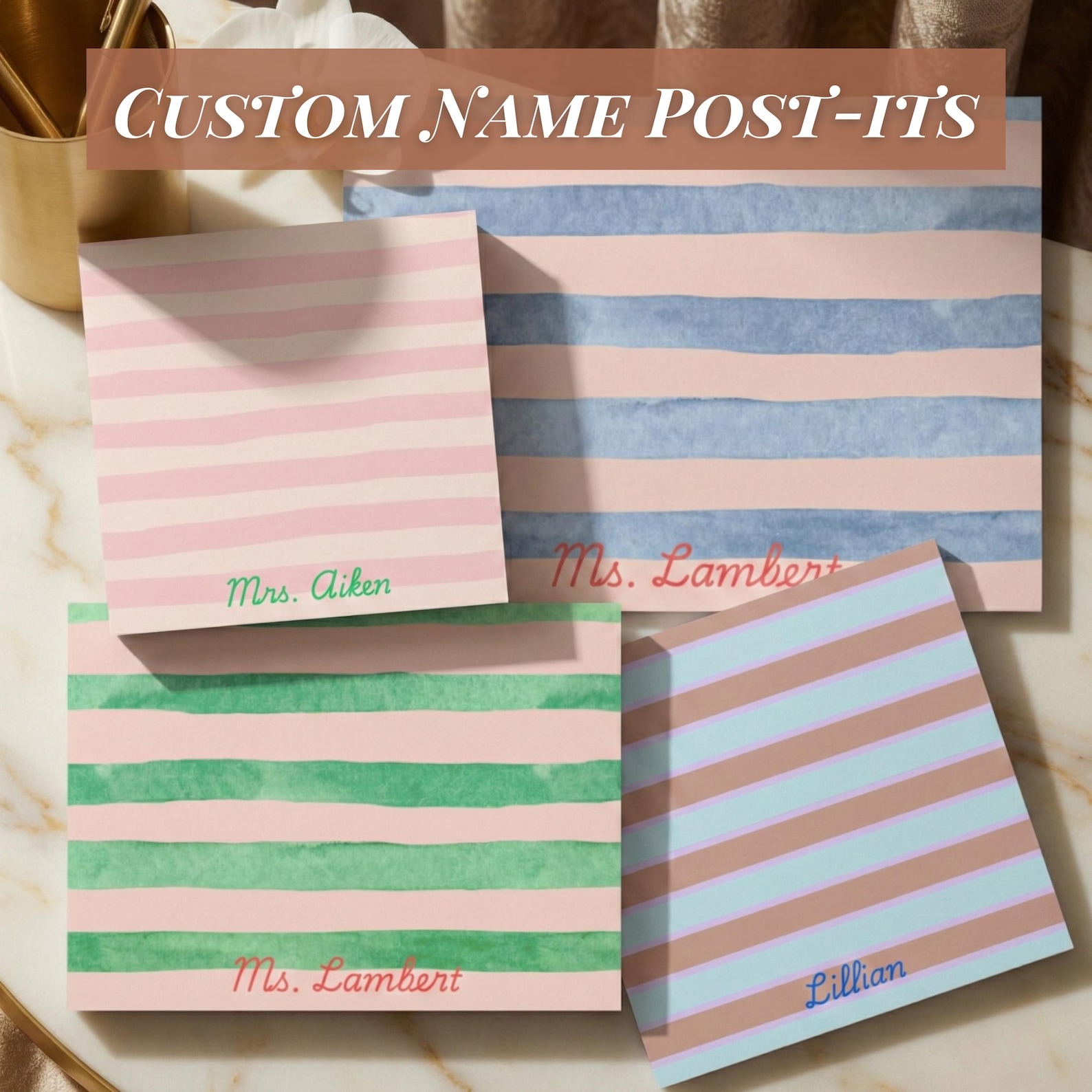 Thp Custom Sticky Note Custom Sticky Note Paper Design Desk Pad Office Gift Teacher ...