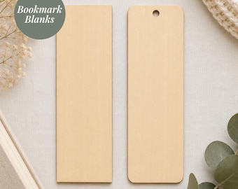 Blank Basswood Bookmark 3mm Wooden Bookmark Blank Laser Cut Wood Bookmark DIY Bookmark for Engraving UV Print Vinyl and Crafts