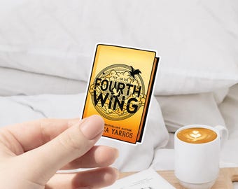 Fourth Wing-Inspired Book Sticker Dragon Rider Bookish Vinyl Decal Fly or Die Fantasy Sticker for Readers and Book Lover Kindle Sticker