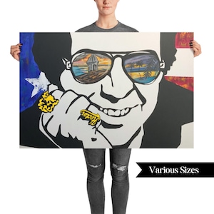 Hector Lavoe Photo Matte Poster Puerto Rico Home Decor Wall Art Puerto Rico Themed Artwork Salsa Music Wall Decor Salsa Lovers Birthday Gift