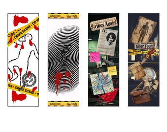 True Crime Instant Download Bookmarks Printable True Crime Lover Gifts Murder Mystery Themed Bookmarks for Readers Download Book Accessories