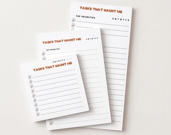 Halloween Notepad Bundle-Ghost Design Spooky Stationery