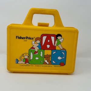 Vintage Fisher Price Play Lunch Box, 638, 80s, Pencil Case, Pretend Play