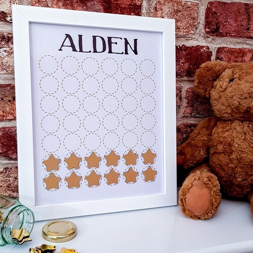 Childs Reward Chart Kids Star Chart for Boys for Girls Etsy UK