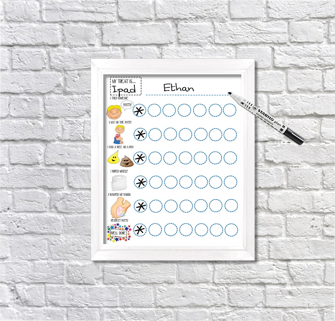 Boys, Potty Training, Reward Chart, Download, Printable, Visual Aid ...