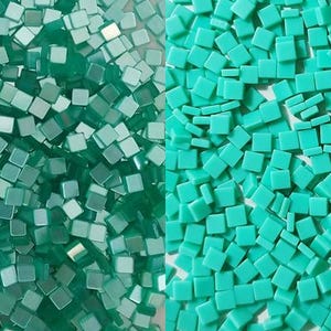Resin mosaic tiles, 5x5mm, Glossy or Opaque effect, Cockatoo