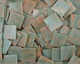 Resin mosaic tiles, 20x20mm, Marble effect, Jadeite