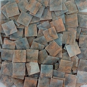 Resin mosaic tiles, 15x15 mm, Marble effect, Gray Mist