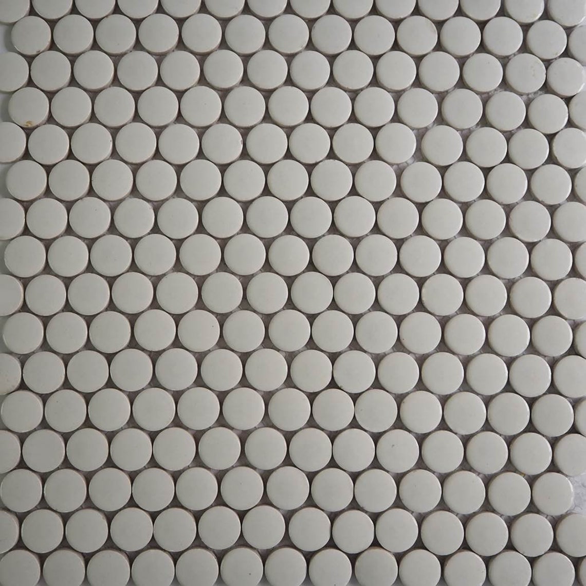 Ceramic round mosaic tiles 20 mm 3/4 inch White Etsy