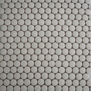 Keramische ronde mozaïektegels, 20 mm (3/4 inch), Wit