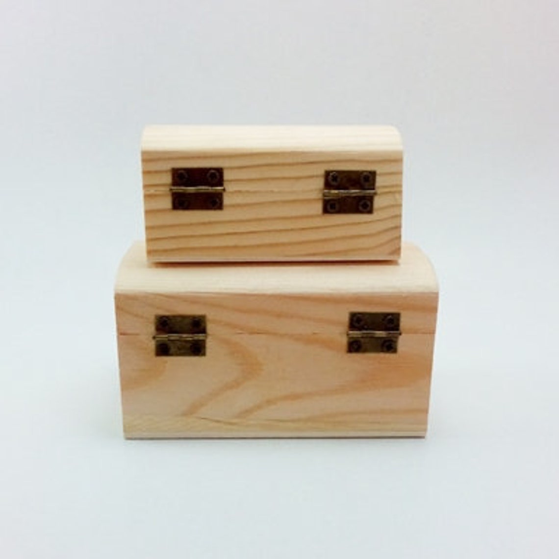 Unfinished Wood Treasure Chest Box for DIY Projects. for Etsy