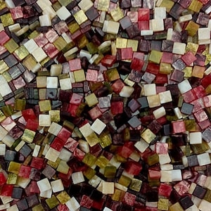Resin mosaic tiles 5x5 mm, Marble effect, Mystic Colour mixes