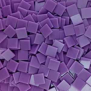 Resin mosaic tiles, 10x10 mm, Opaque effect, Hyacinth