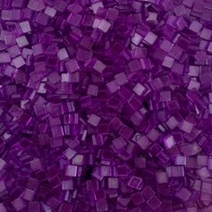 Resin mosaic tiles, 5x5 mm, Clear effect, Hyacinth