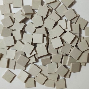 Keramikmosaikfliesen, 17 x 17 mm, Matt Off White