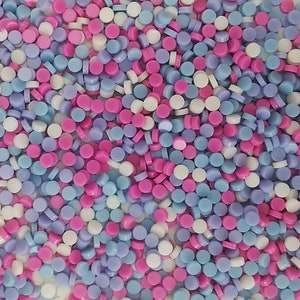 Resin mosaic tiles 5mm round, Opaque effect, Mix colours (Last pack)