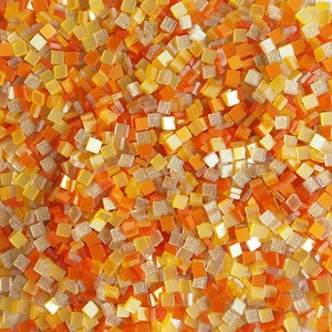 Orange/Gold mixed colours resin mosaic tiles