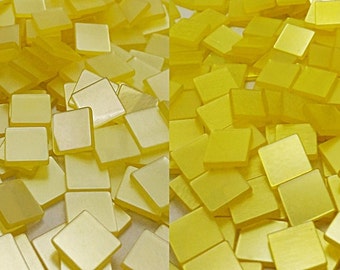 Resin mosaic tiles, 10x10 mm, Glossy effect, Mix Yellow