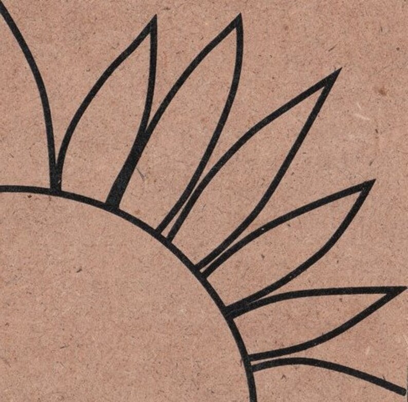 D.I.Y mosaic coaster, Sunflower image 2
