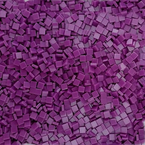 Resin mosaic tiles, 5x5 mm, Opaque effect, Dusty Lavender
