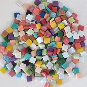 Ceramic mosaic tiles, 10x10 mm, Matt, Mix colors