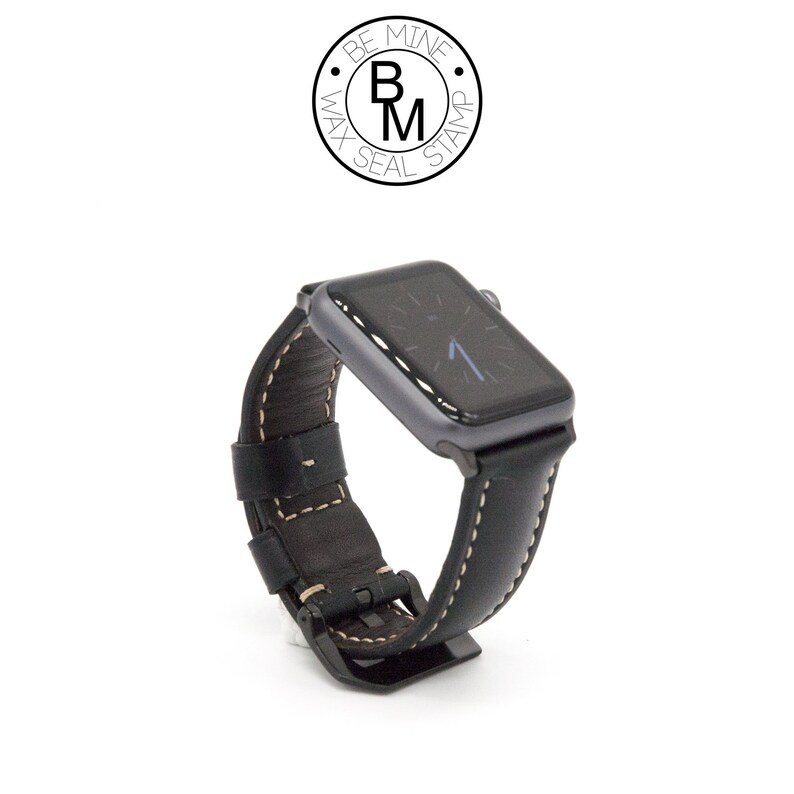 Premium leather classy apple watch band with adaptor 42 / Etsy