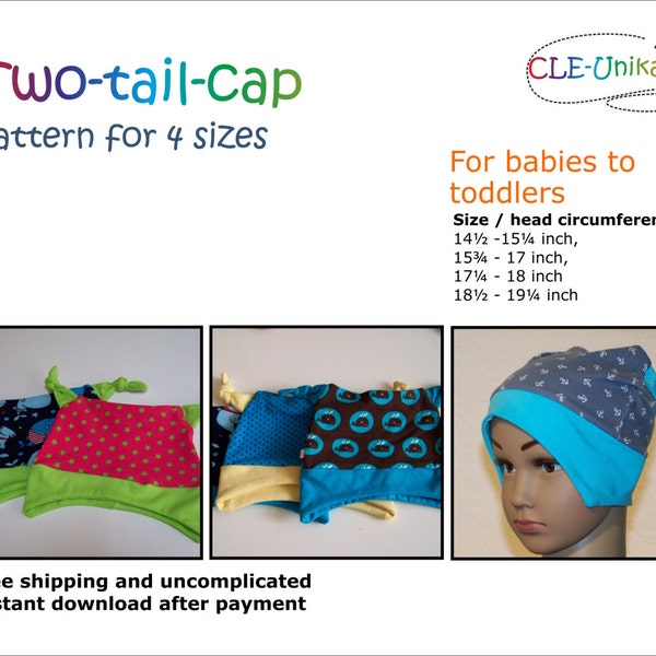 Two-tail-cap, 4 sizes