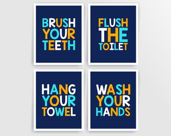 kids bathroom signs etsy