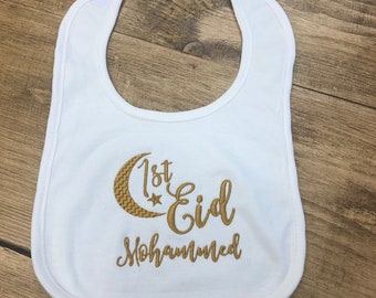 My First 1st EID Newborn Baby Vest Grow Bodysuit Personalised