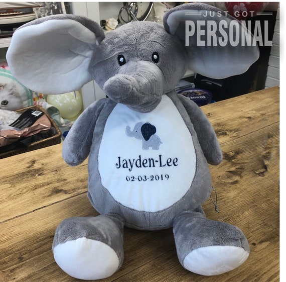 Personalised Baby Elephant Cuddly Soft 